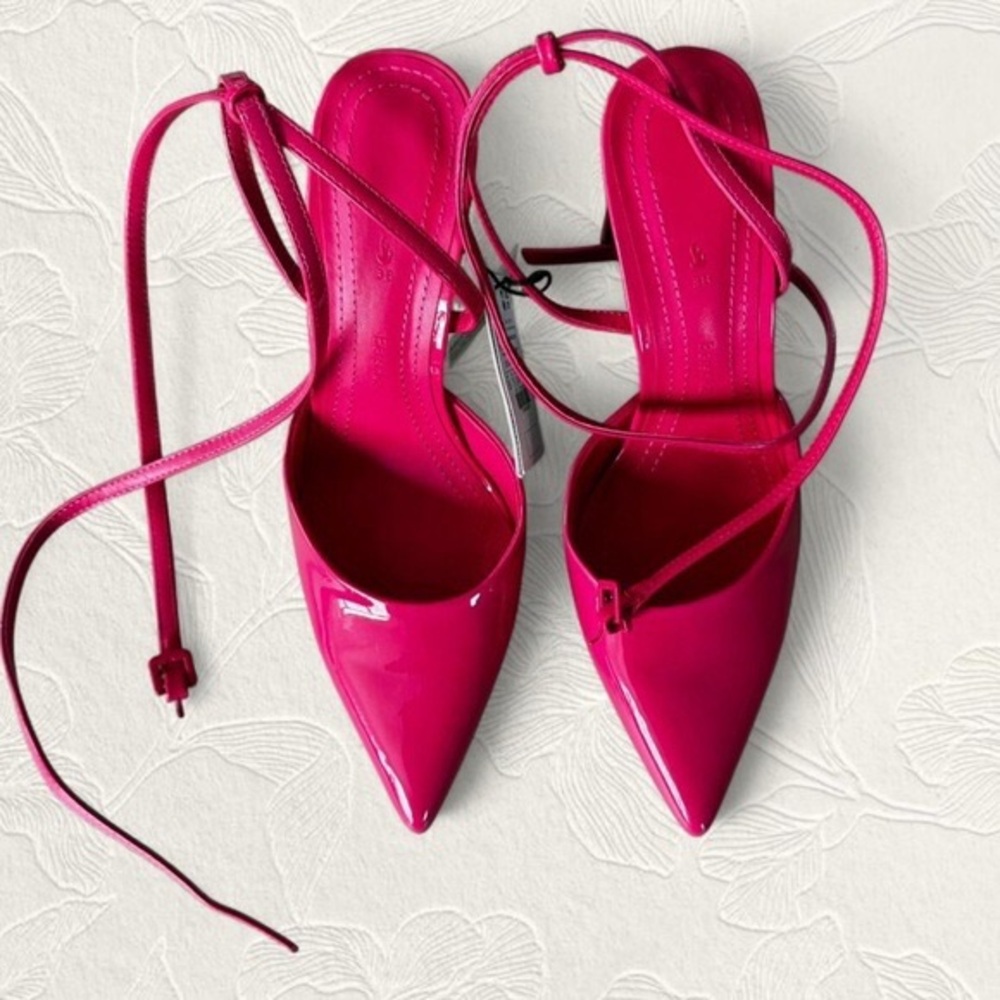 Women's Pink Strappy Heels